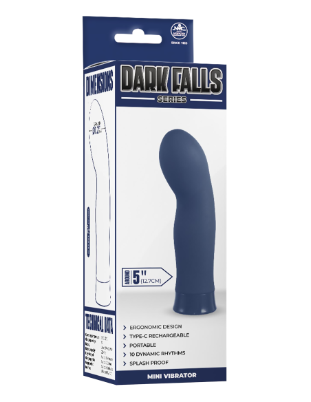NMC 5 INCH RECHARGEABLE SILICONE 10 FUNCTIONS SPEED VIBRATOR BLUE